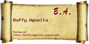 Baffy Agnella névjegykártya
